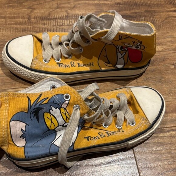 Shoes - High-Top Sneakers - Yellow Tom & Jerry